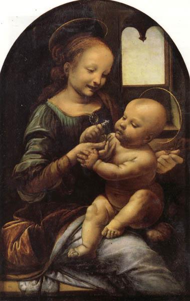 LEONARDO da Vinci The Benois Madonna Germany oil painting art